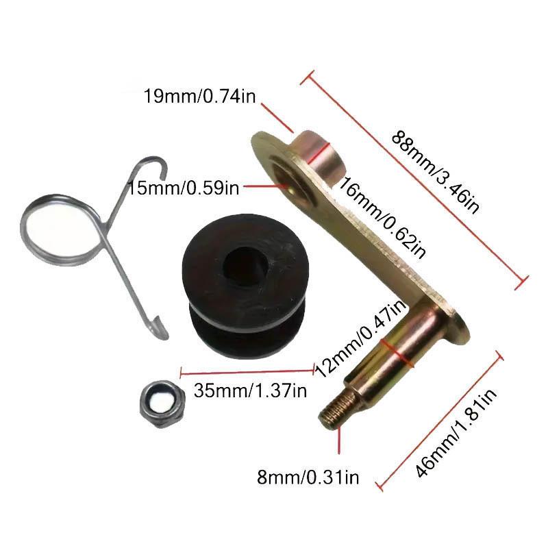 Mini-Fahrrad Kettenspanner Federrolle Führungsschieber Kit Korrosionsschutz Universelle Passform für Go-Kart Outdoor-Fahrten Ersatz