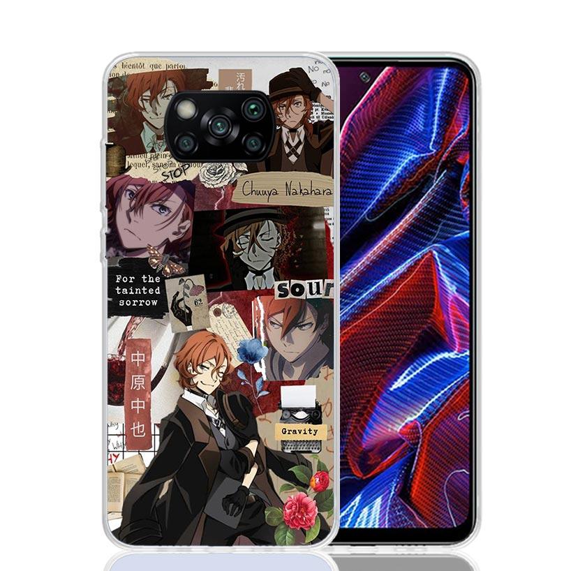 Bungo Stray Dogs Nakahara Chuuya Case Phone Cover for Xiaomi Redmi Note 10 9 9S 8 8T 7 5 Pro Mi 12T 11T 10T 9T 12 11 Lite A3 A2