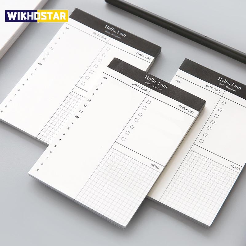 Mini Planner Daily Check List Desk Time Schedule Office School Notebook/planner Stationary Weekly Planner