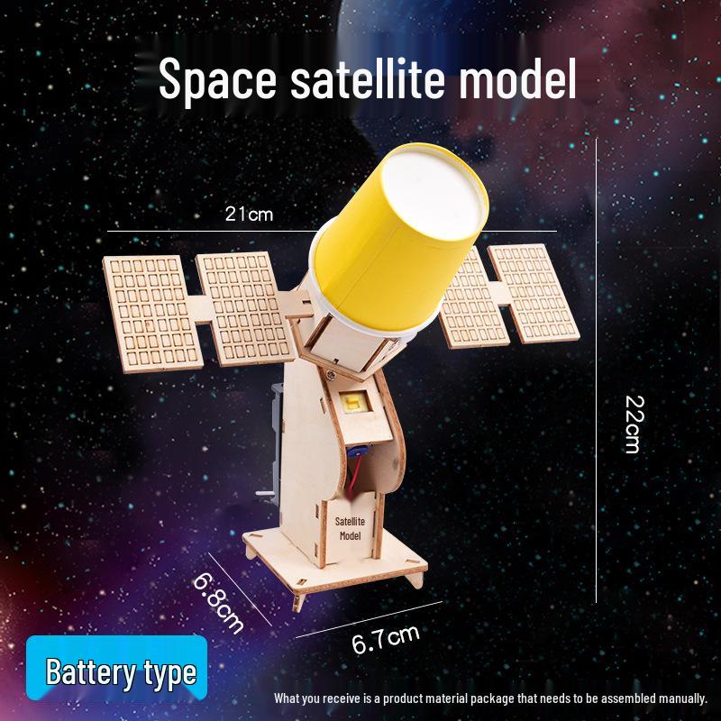 DIY Aerospace Model Kit: Solar-Powered Satellite Toy for Science Education