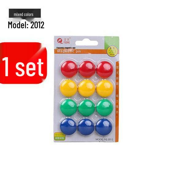 

Міцні кольорові магнітні кнопки для білих та чорних дошок