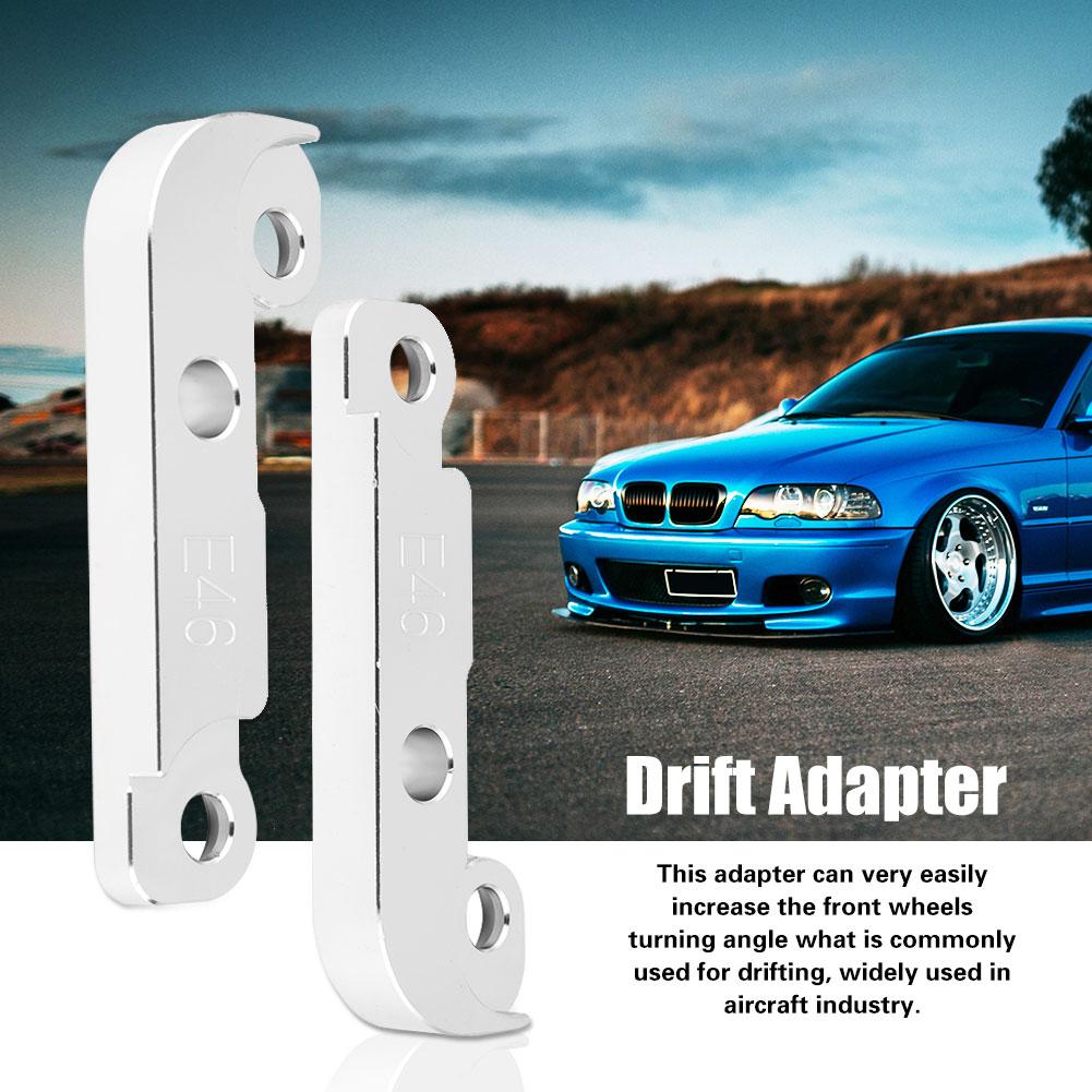 Aluminium Power Tuning Drift Lock Adapter Kit Increasing Turn Angle 25percent  for BWM E46 M3