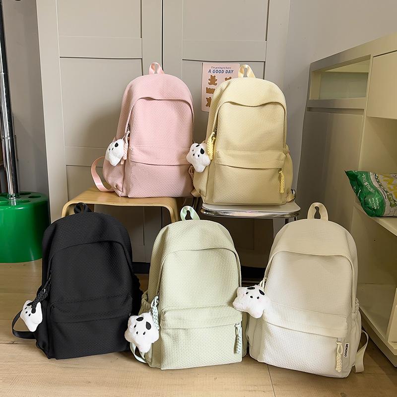 Schoolbag High-value Schoolbag Female College Student Korean Version Niche High School Backpack Simple and Versatile Junior High School Student