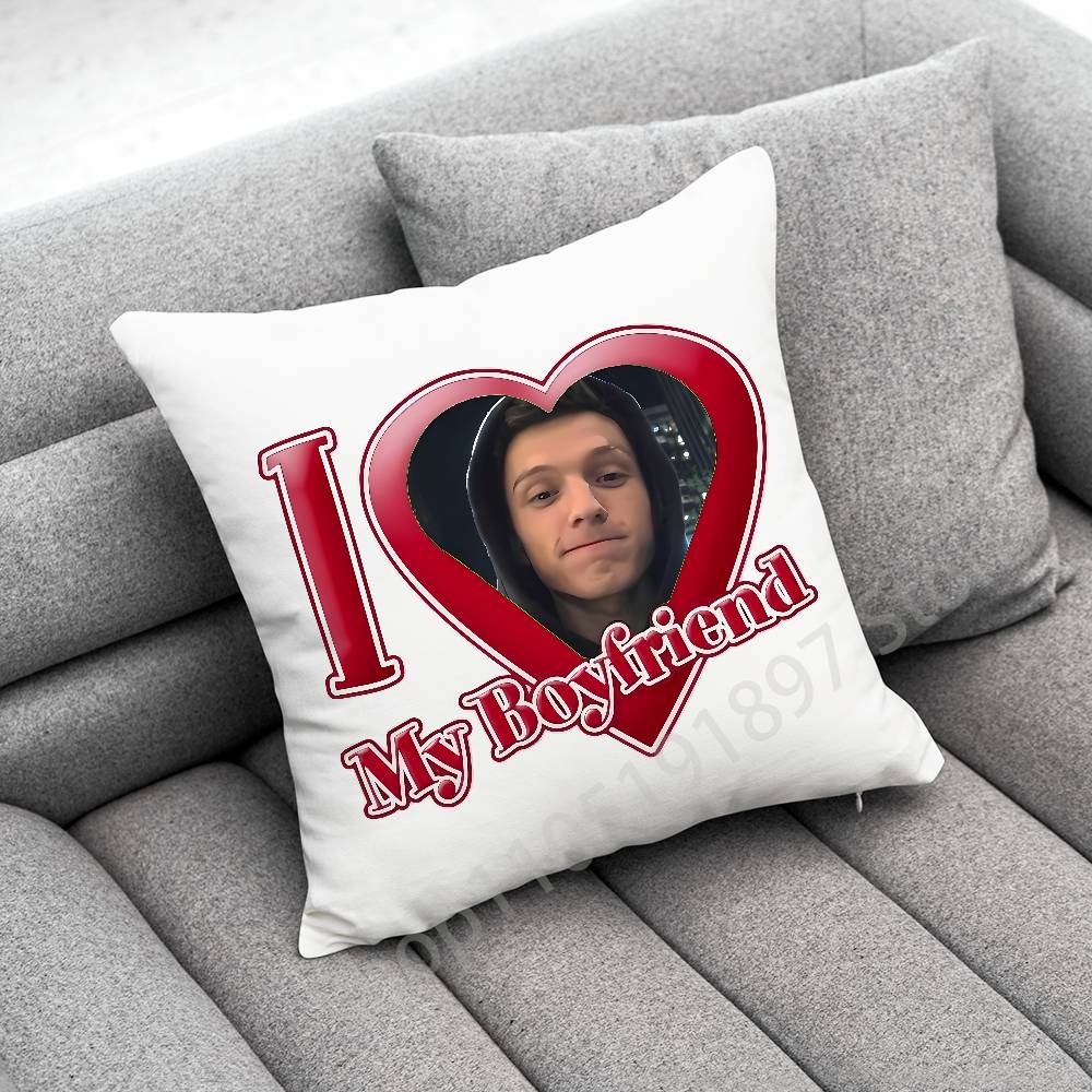 English Actor T-Tom Holland Throw Pillow Case For 30Cm 40Cm 45*45Cm 50Cm 55Cm Square Sofa Pillowcase Shell