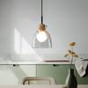Japanese Style Silent Wind Glass Chandelier Minimalist Modern Creative Retro Bedroom Restaurant Designer Pendant Lamp Decoration