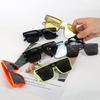 2025 Sunglasses Street Photography UV Resistant And Cool Styling For Children New Square Connected Large Frame