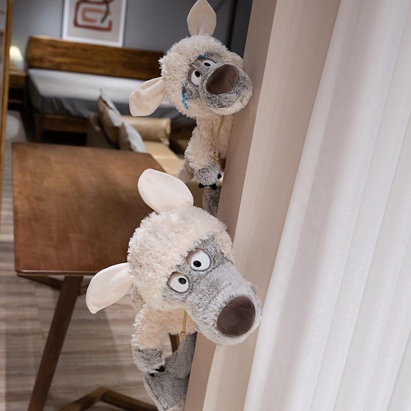 Hot wolf plush doll in sheep's clothing cute little wolf cub doll hat can be taken off for children's gifts