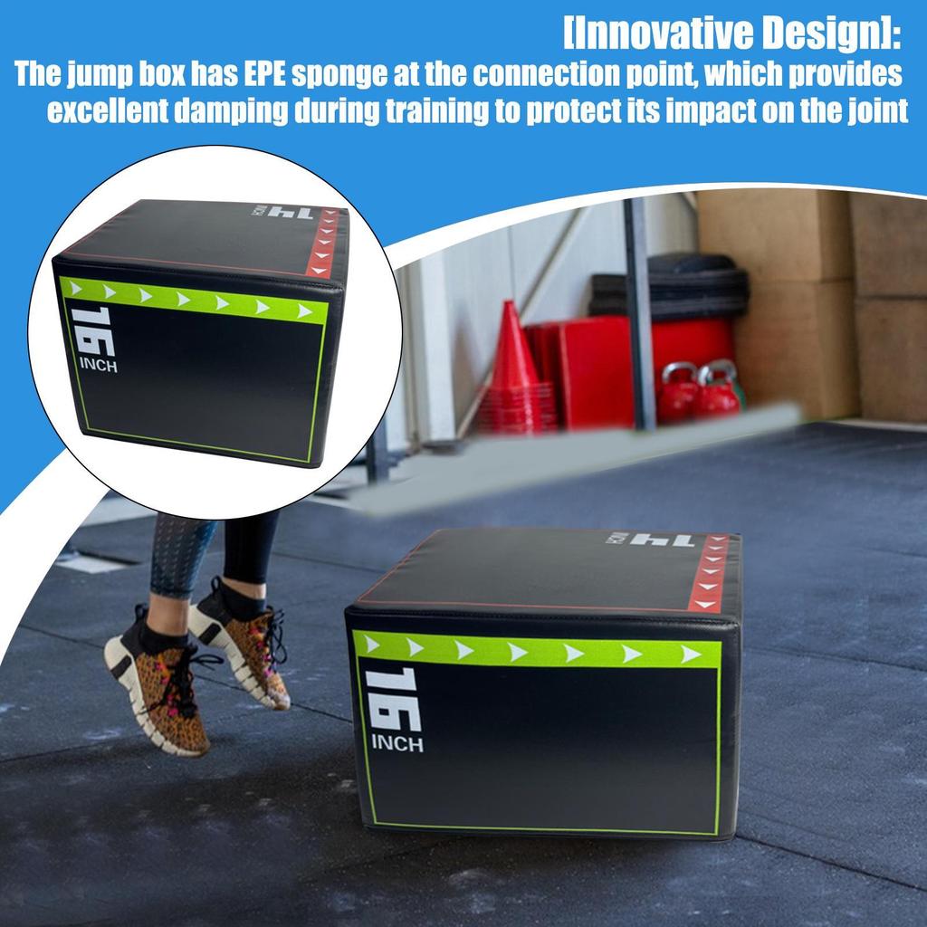 Step up Box for Workout Shockproof Non-Slip jumping goat Box Gym Supplies Jumping Training Tool for Fitness Exercising Workout