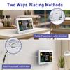  WiFi Weather Station Wireless Indoor Outdoor Thermometer Hygrometer Wall Alarm Clock Pressure App Online Forecast Monitor