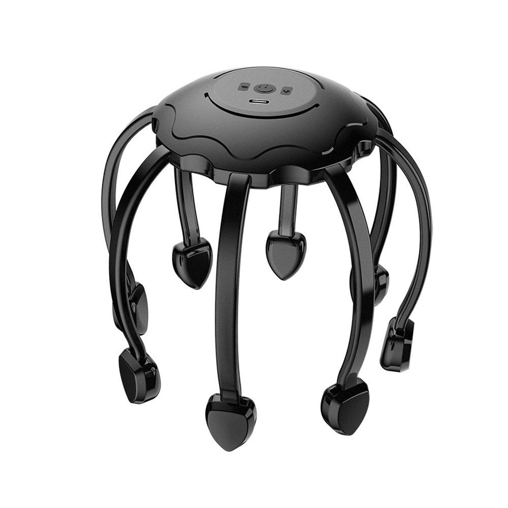 5 Modes Octopus Claw Head Massager Type-C Head Scratcher Creative Scalp Massager  Relaxation