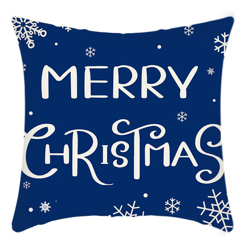 

Новая Рождественская Подушка с Принтом Лося, Санты, Снеговика, Елки, Домашняя, для Дивана, Наволочка 45 * 45Cm pillowcase