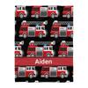 Firefighter Theme Printed Blanket for Sofa Bed Travel Camping Living Room Office Conditioning Blanket for All Seasons Gifts