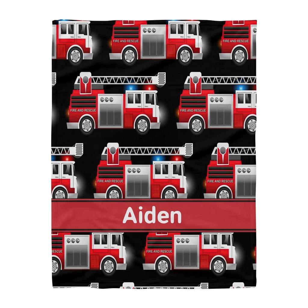 Firefighter Theme Printed Blanket for Sofa Bed Travel Camping Living Room Office Conditioning Blanket for All Seasons Gifts