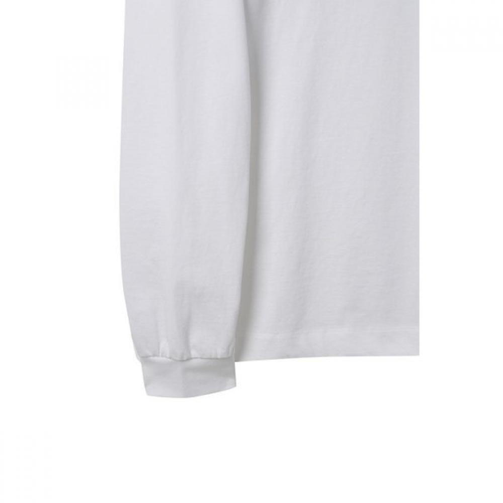 CusTomellow WhiTe Logo Long Sleeve T shirT WhiTe c9Tam25211whx