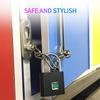 IPX4 Waterproof Smart Fingerprint Padlock Type-C Rechargeable Keyless Security Lock for House Gate Cabinet