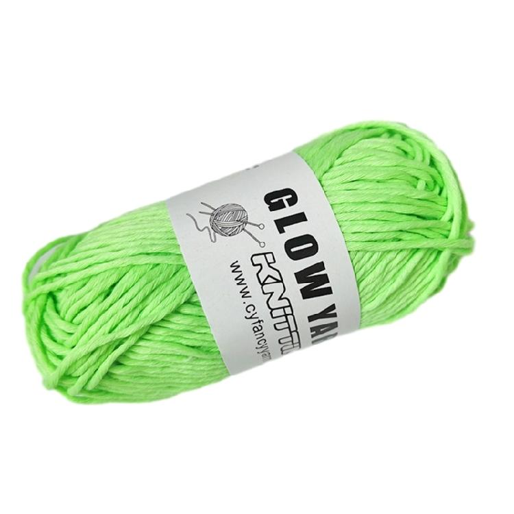 2mm Glowing Cotton Yarn for Handmade Hat Crochet Thread Supplies Knitting Yarn