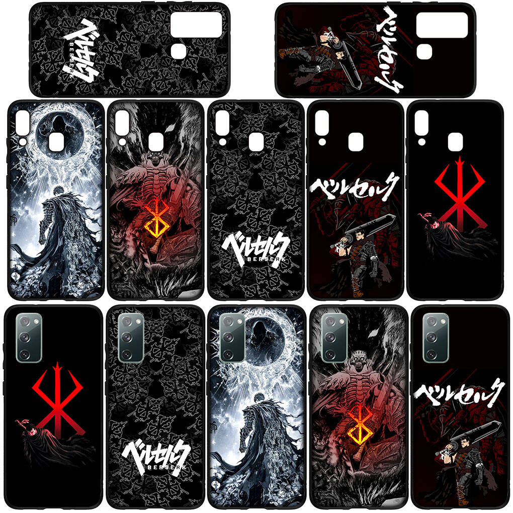Phone Case for iPhone 17 16 15 Plus X XR 16E Huawei P30 P20 Lite Redmi Note 14 12 11 13 Pro Max OPPO A60 A80 A40 A18 A38 A54 Berserk Guts Anime Cover
