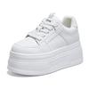 Fashion 8CM New Chunky Sneakers for Women Comfortable High Platform Dermis Thick Base Summer Autumn Non-slip Thick Bottom Walking Shoes