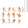 Mini Skiing Figures DIY Micro Landscapes Action Figure Resin Scenery Landscape Layout for Diorama