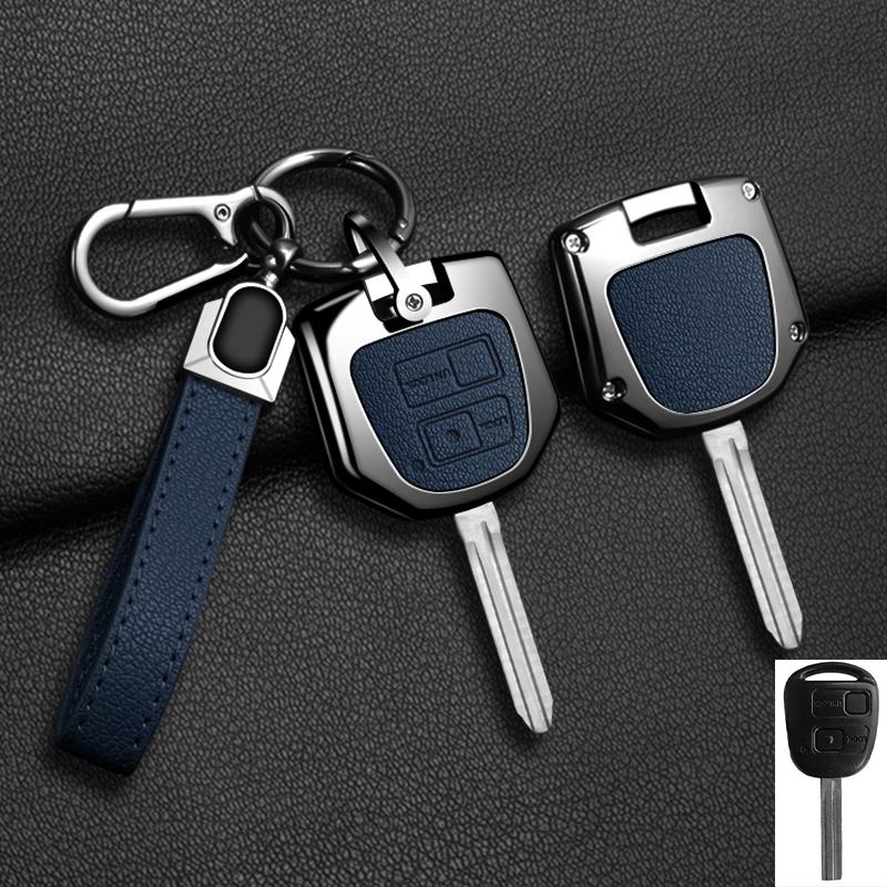 Zinc Alloy Key Case Cover Shell Fob Holder For Toyota FJ Cruiser Land 2008-2014 Yaris Echo For Lexus ES GS LS IS RX SC LX RX400h