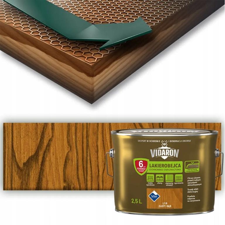 Protective varnish for wood stain golden oak 0.75l