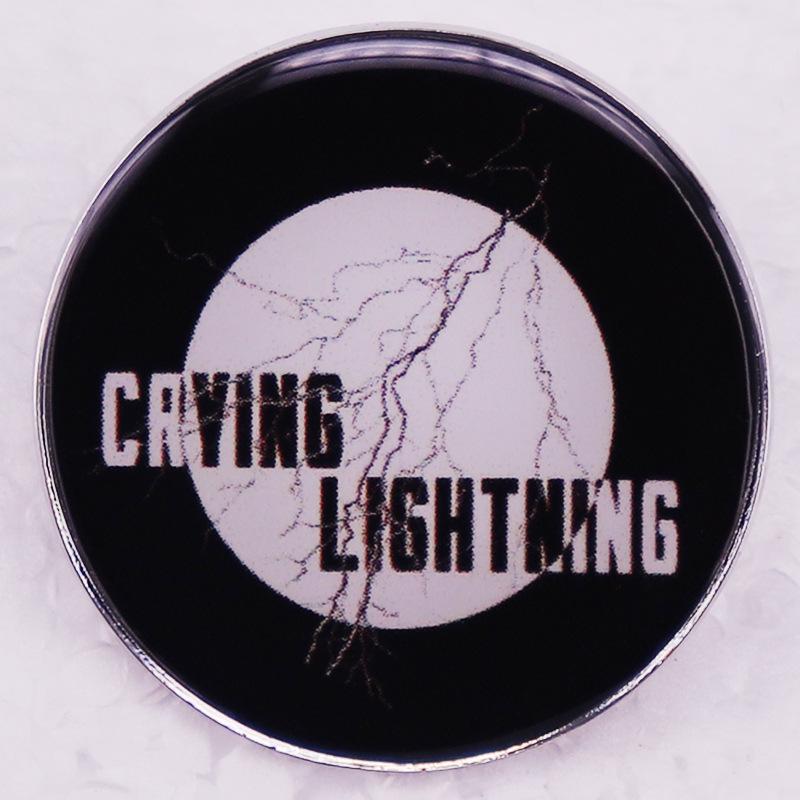 Arctic Monkey Alternative Rock Brooch: Crying Lightning Badge