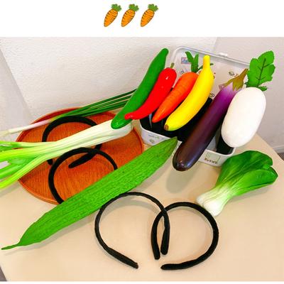 Vegetable Funny Headbands Cartoon Kawaii Hair Hoop New Wide-brimmed Hairpin  Women