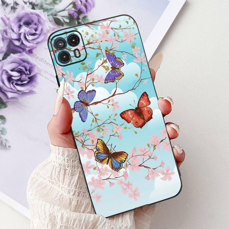 For Motorola Moto G50 Case XT2137-1 XT2137-2 Cover Cute Cat Flower Cartoon TPU Back Shell For Motorola Moto G50 5G XT2149-1 Capa