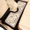 Mats, Retro French-Style Interior Decorative Mats, Non-Slip, Water-Absorbent, Easy-To-Clean Mats, Can Be Cut to Fit, Semi-Enclosed Car Floor Mats