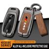 Car Tpu Zinc Alloy Key Case Bag For Mercedes Benz Amg C43 Logo Car Key Chain Car Metal Key Shell Interior Decoration Accessories