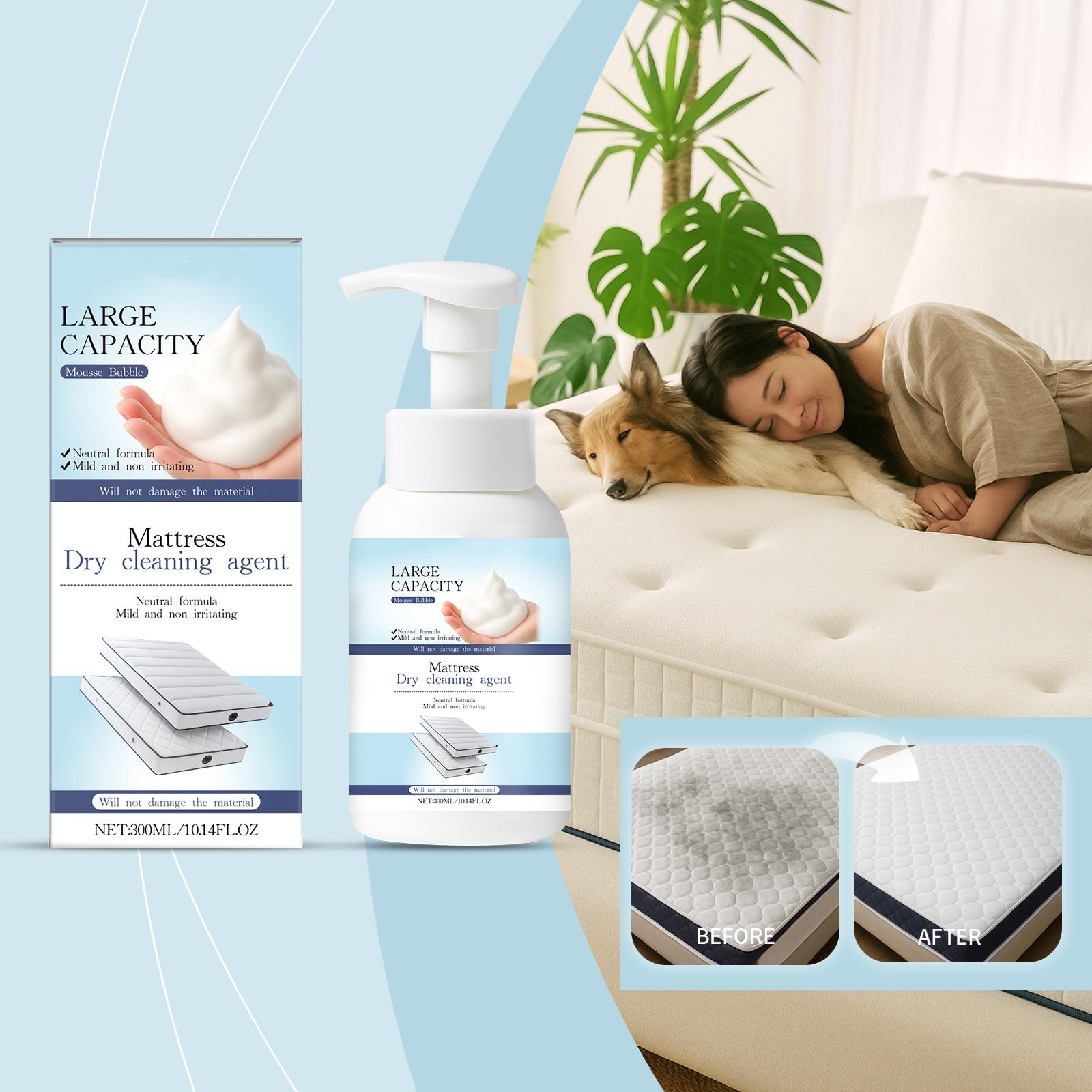 

Ткань для матраса Многофункциональный очиститель Матрас Ковер Удаление пятен Материал для ухода 300 мл One Size белый