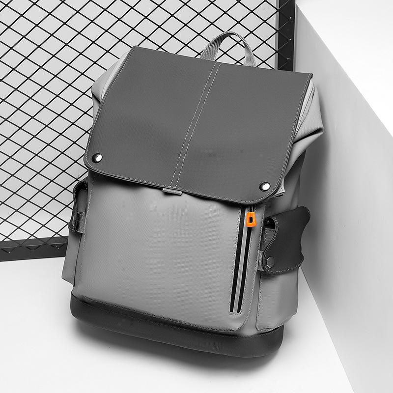 Modische lässige doppelte Schulter Rückentasche Herren Große Kapazität Wasserdicht Schultertasche Computertasche Kann angepasst werden Geschäftstasche Aufbewahrung