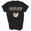 Ne regarde pas le poulet jeu T-shirt drôle unisexe cadeau