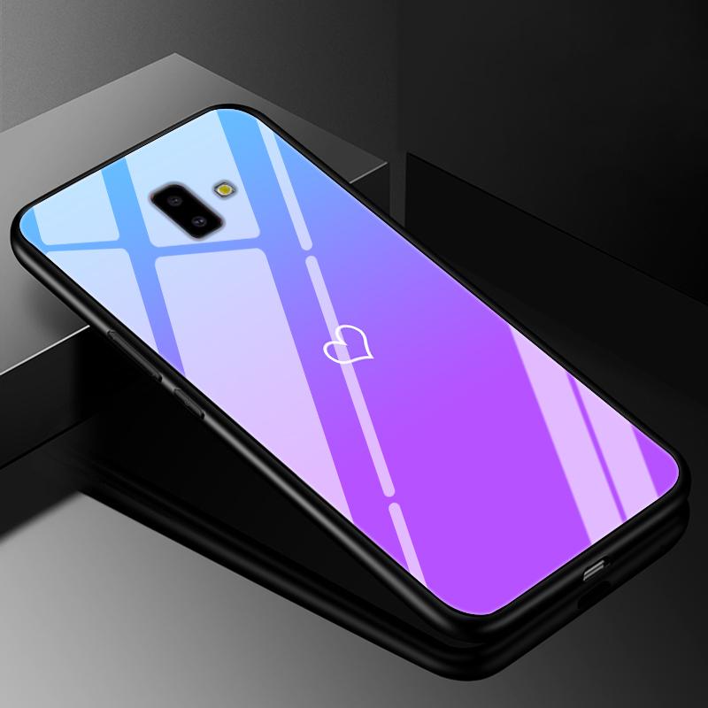 For Samsung J6 2018 Case Cover Tempered Glass Cases for Samsung Galaxy J4 J6 Plus 2018 J8 J7 J730 2017 Prime Hard Back Bumper J6