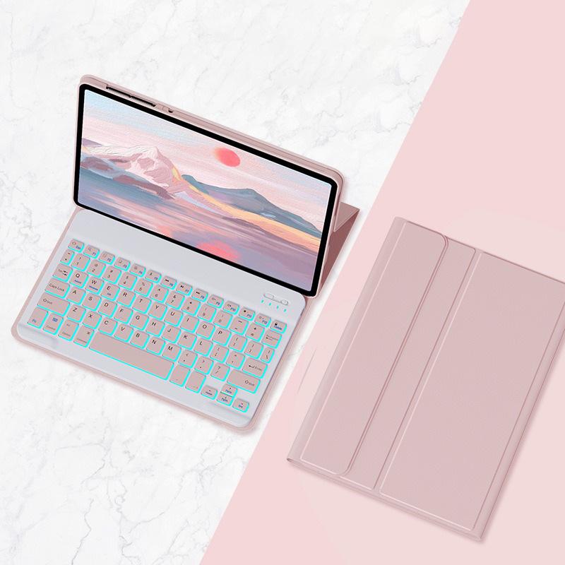 Leather Bluetooth Keyboard Case for Lenovo Xiaoxin Pad M11 Plus 10.6, 2025 Model, Pro Protective Shell