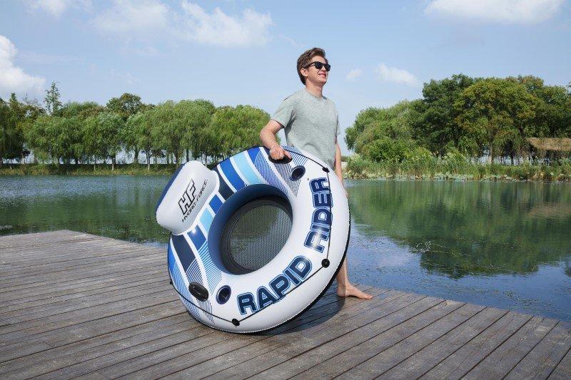 Ciambella gonfiabile con schienale Rapid Rider 135 cm Bestway 43116