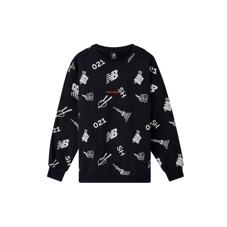 New Balance Sweatshirt Black Unisex AMT03371-BK S
