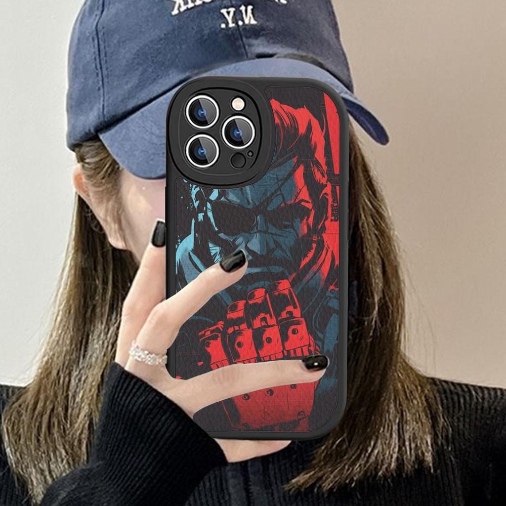 

M-Metal Gear S-Solid Game Phone Case Hard Leather For IPhone 16 15 14 13 12 Mini 11 14 Pro Max Xs X Xr 7 8 Plus Fundas iPhone 15pro max