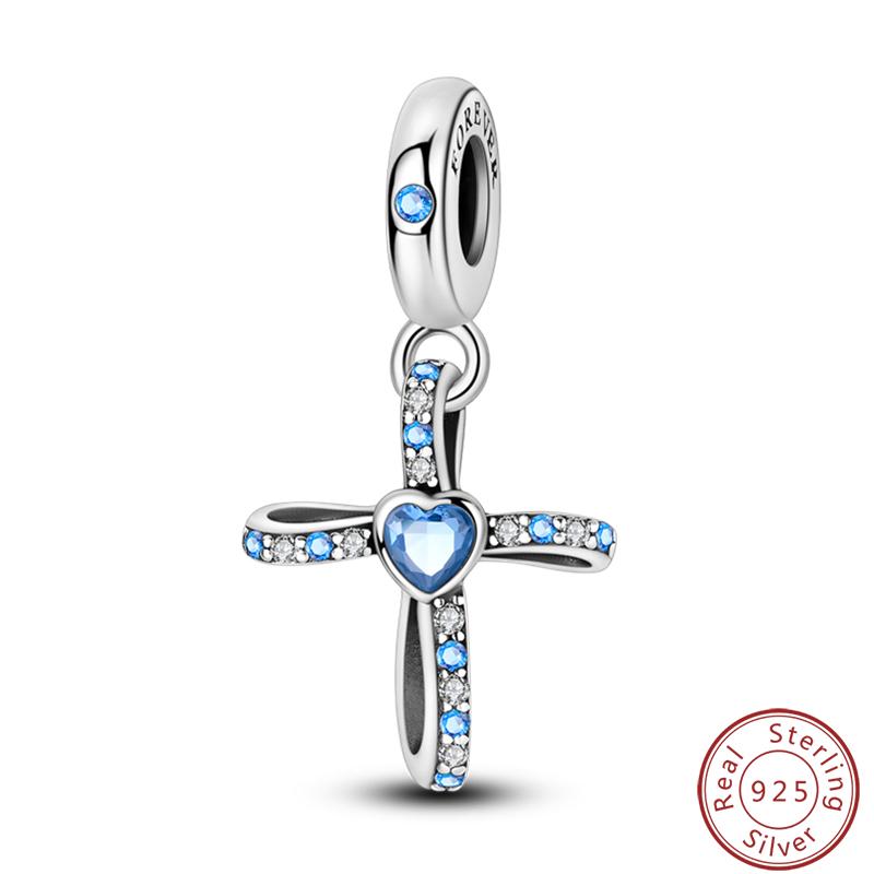 100% Copper Cross Bible Pigeon Wings Sacred Blessings Charms Beads 3Mm Diy Fine Jewelry