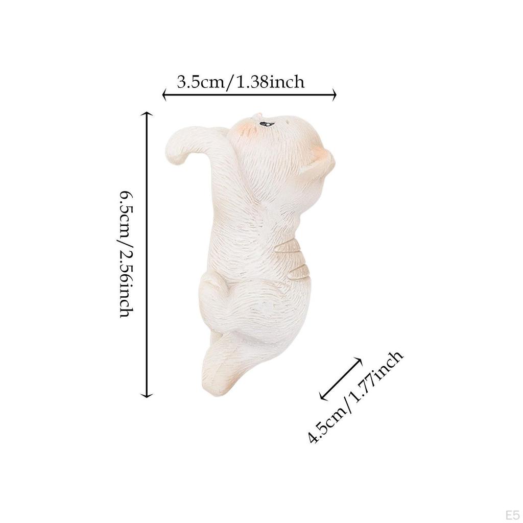 Ogród Statua Kota Doniczka Przytulanka Figurka Dekoracja Miniaturowy Wieszak na Doniczkę Wiszący Wazon