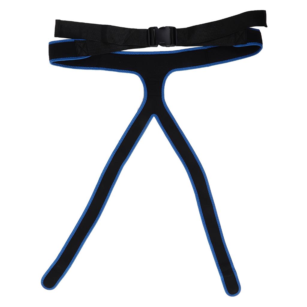 Wheelchair Belt Anti Slip Elastic Breathable Wheelchair Fixing Belt Harness Strap(Black )