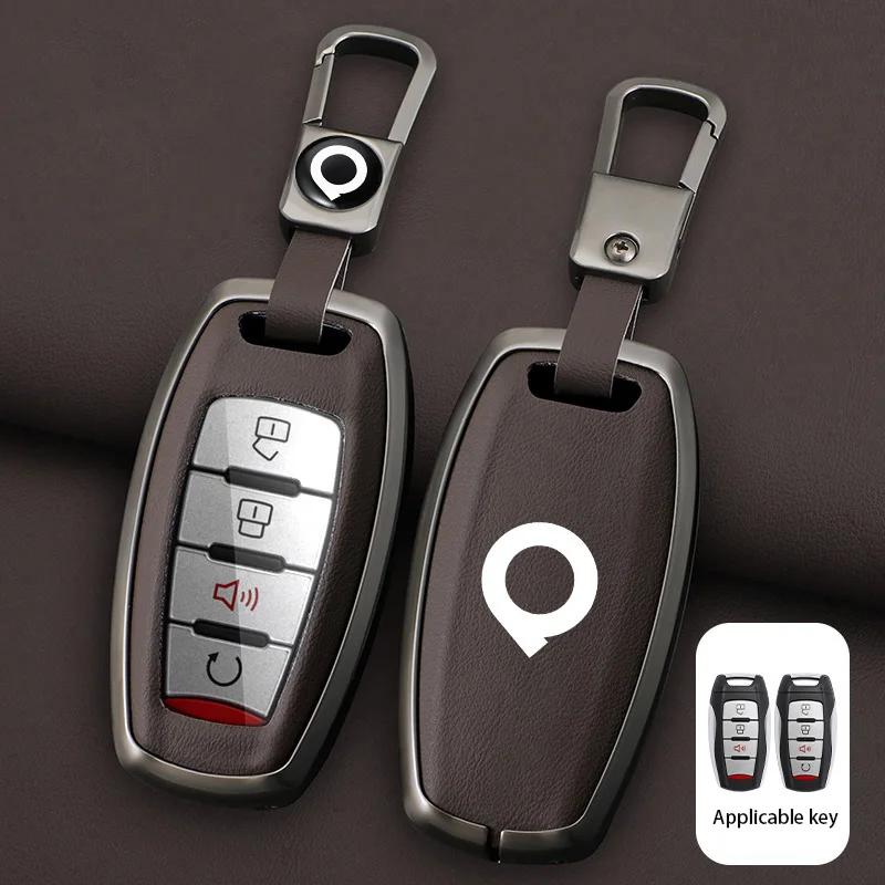 

Zinc Alloy Car Remote Key Case Cover For Great Wall Ower Gwm P Series Pickup Great Wall Poer Truck Keychain Accessorie