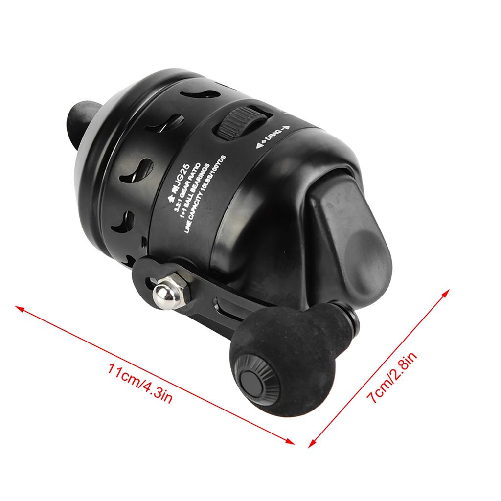 Black Casting Spinning Reel Inner Line Shooting Fish Wheel Closed Fishing Reel