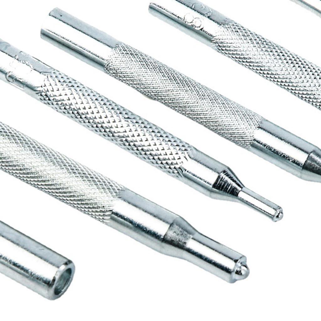 Snap Fastener Fixing Tool Kits with Hollow Hole Punch Tools for Hand Sewing Leather Crafts and Clothing Repair