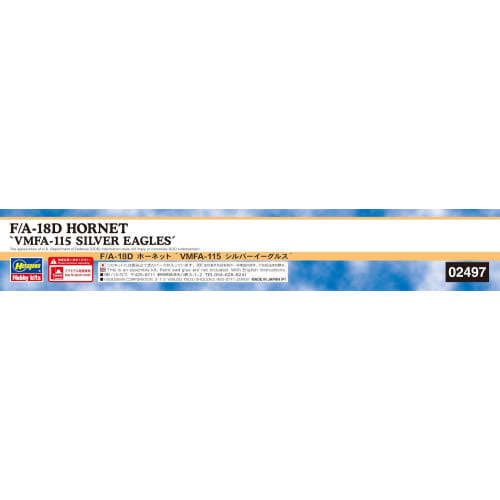 Hasegawa 1/72 scale US Marine Corps F/A-18D Hornet VMFA-115 Silver Eagles Plastic Model Kit 02497 (Airplane)