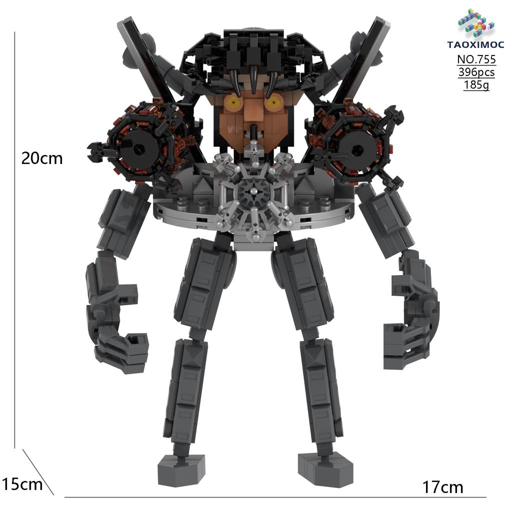 Skibidi Toilet Titan Tv Man Speakerman Horror Game Bosses Camara Building Block Cartoon Doll Model Kids Birthday Halloween Gift