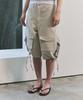 Beullusseonpeullawo Utility Washed Cargo Bermuda Pants