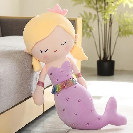 40-60CM Kawaii Mermaid Plush Toys Soft Animal Pillow Stuffed Toy Princess Dolls Children Boys and Girls Birthday Gifts Decor