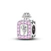 Brand Latest Arrival Compatible With Authentic Original Copper Metal Charm Bead Components Bead Components Bow Perfume Bottle Pink Charm Bead