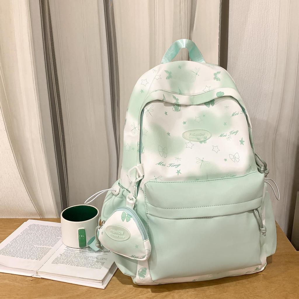 2025 Bow Print Large Capacity Backpack for Primary School Girls